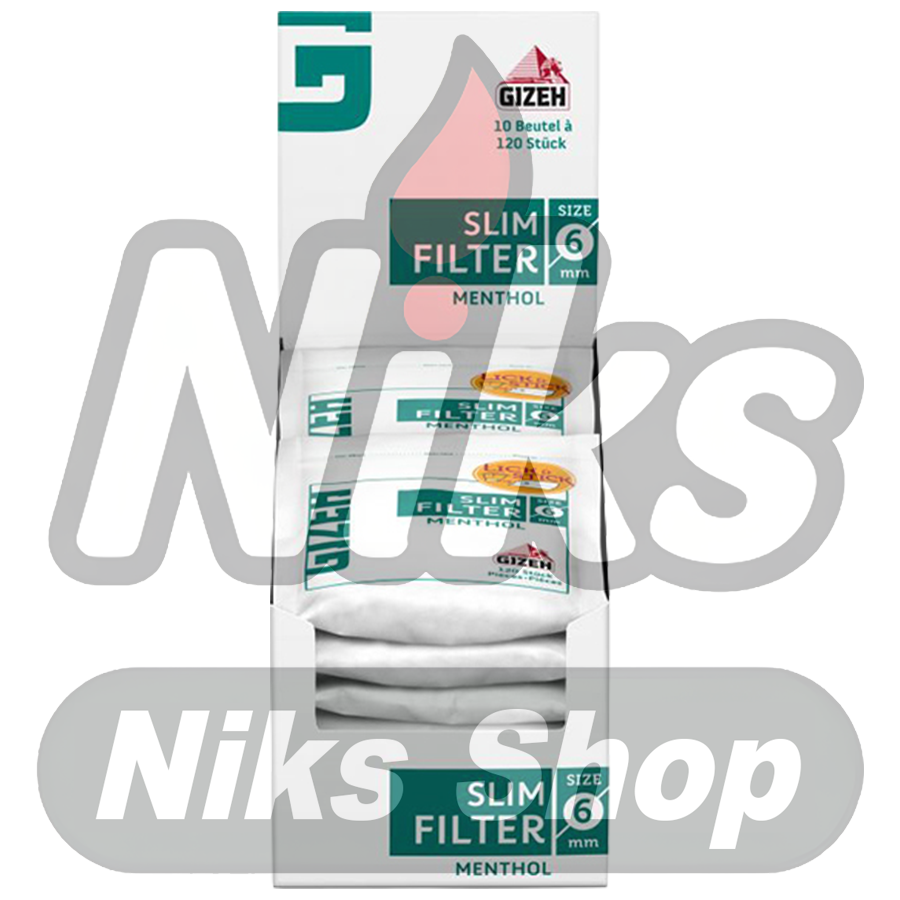 Gizeh filtro mentolo 6 mm | Niks Shop
